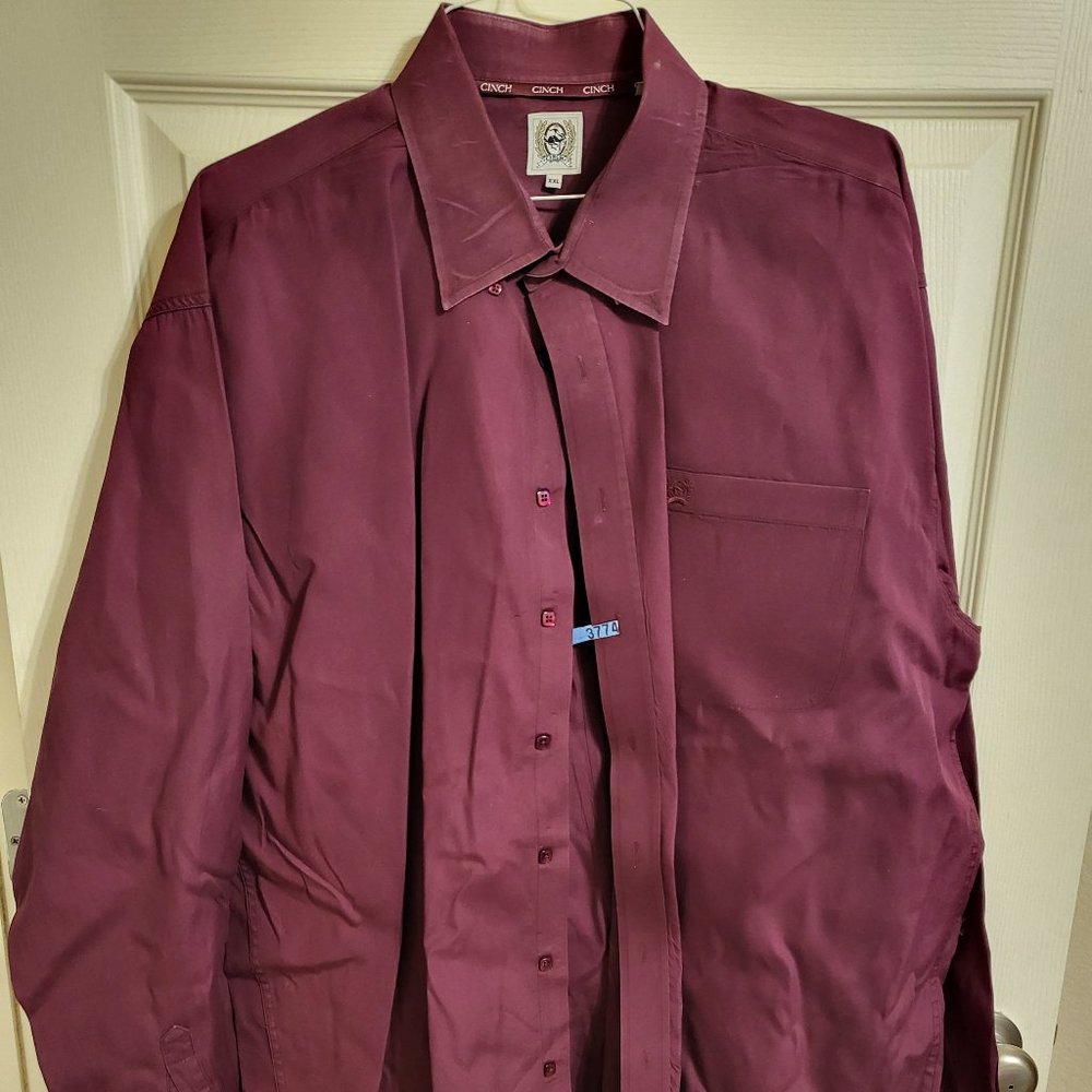 Men's Cinch long sleeve button down woven shirt